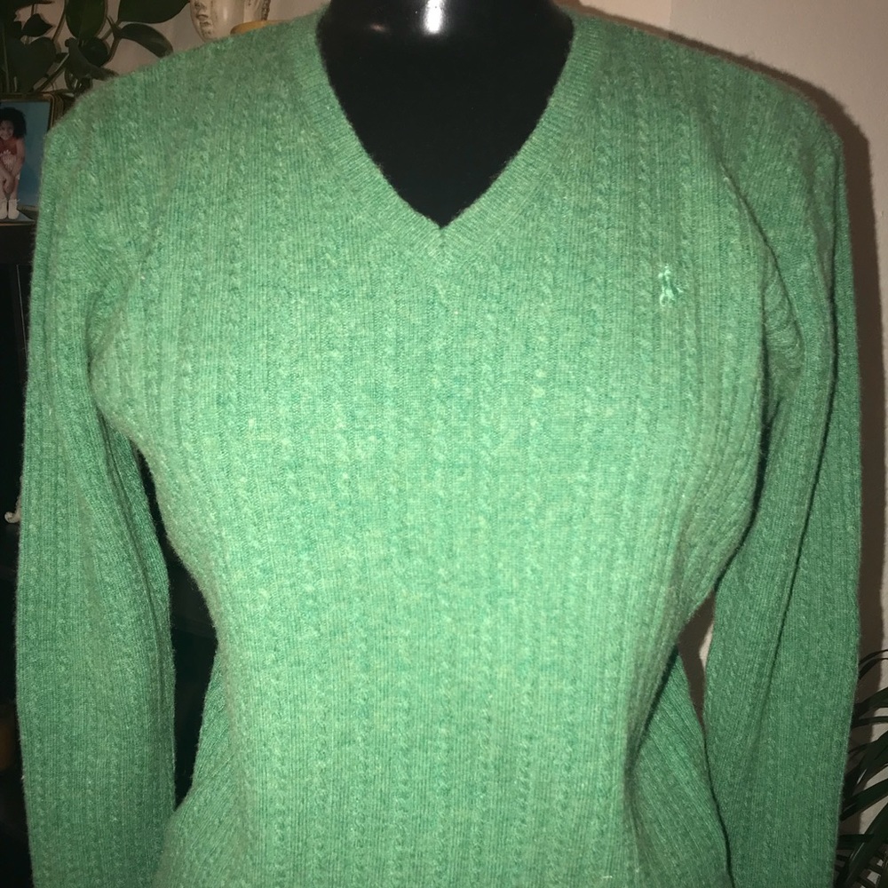 Super Soft~Vibrant Green Ralph Lauren Sweater